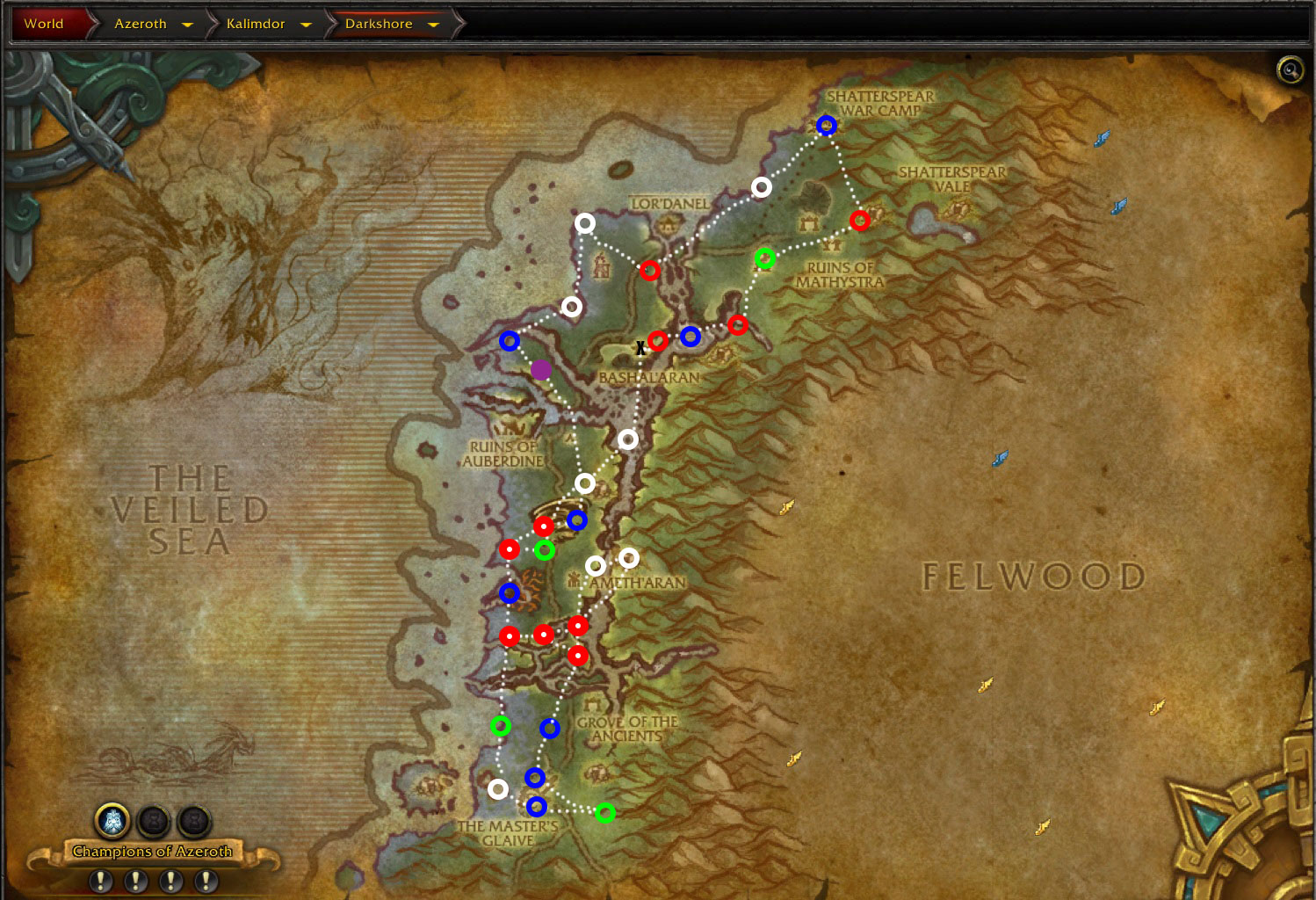 wow bfa world boss locations